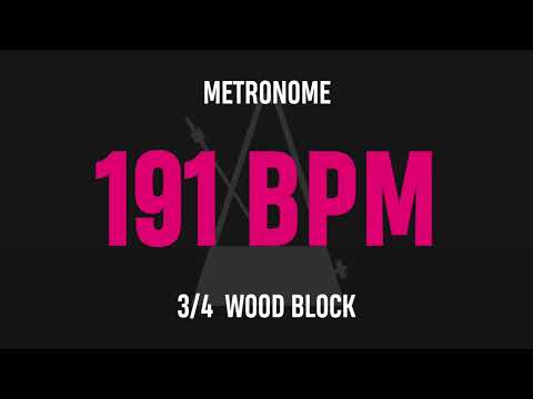 191 BPM 3/4 - Best Metronome (Sound : Wood block)