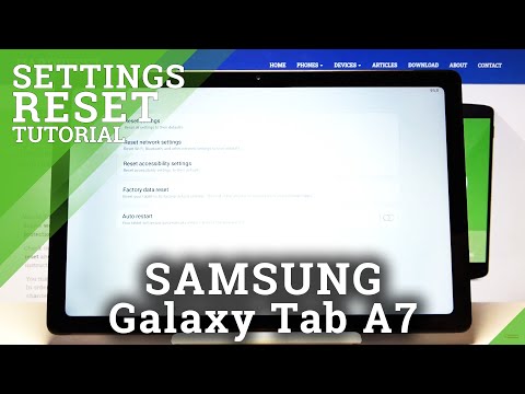 How to Restore Default Settings in Samsung Galaxy Tab A7 - Reset Settings to Original Setup