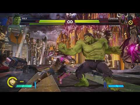 Marvel vs. Capcom: Infinite - XGard: Hulk & Mike Haggar vs XGuardians (Mind Stone Gameplay)