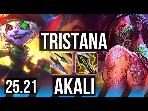 TRISTANA vs AKALI (MID) | EUW Master | 25.21