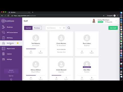 Bambee HR Features Demo