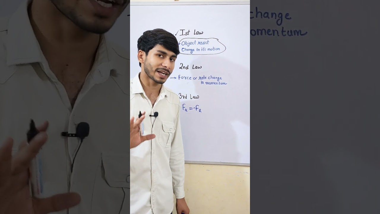 Newton's Laws Of Motion in one minute | Class 9 Science Force and Laws Of Motion