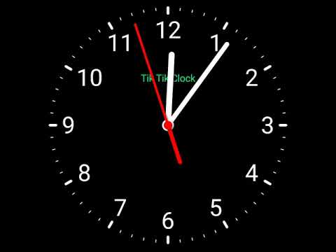 Ticking clock sound and animation 12 hours #clock animation #Sleepingmood #घड़ी #soothing #relaxing
