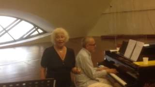 Isa Danieli e Danilo Rea in prova a Ravello:"Uocchie c'arragiunate"