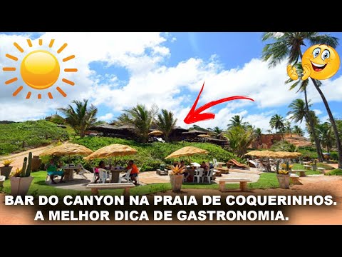 BAR DO CANYON NA PRAIA DE COQUEIRINHO, LITORAL SUA DA PARAÍBA. VEJA ESTE PARAÍSO E VEJA QUE DICA.