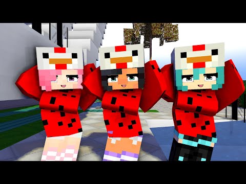 chicken wing cute poi poi first meet lady bug aphmau and friends - minecraft animation #shorts