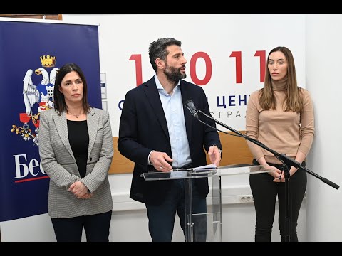 Aleksandar Šapić - Odgovori na pitanja novinara nakon otvaranja Servisnog centra 11-0-11 -14.3.2023.