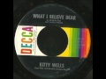 KITTY WELLS - I'LL ALWAYS BE YOUR FRAULEIN - WHAT I BELIEVE DEAR - side 1 and 2 of 2