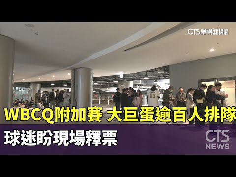 WBCQ附加賽！　大巨蛋「逾百人排隊」　球迷盼現場釋票