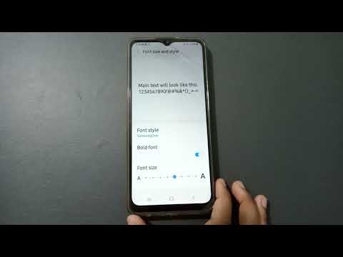 samsung m32 prime edition font size setting, text size increase decrease kaise kare