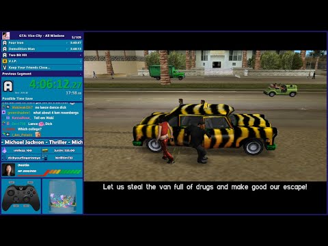 GTA Vice City Rainbomizer Speedrun Part 2 - Hugo_One Twitch Stream - 2/20/2023