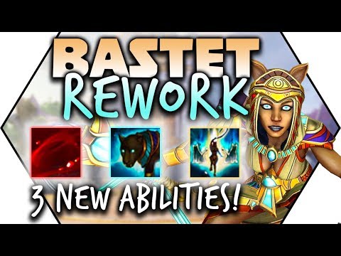 SMITE Bastet Rework: 3 NEW Abilities! AoE Damage! Stealth Counter? Smite Season 7