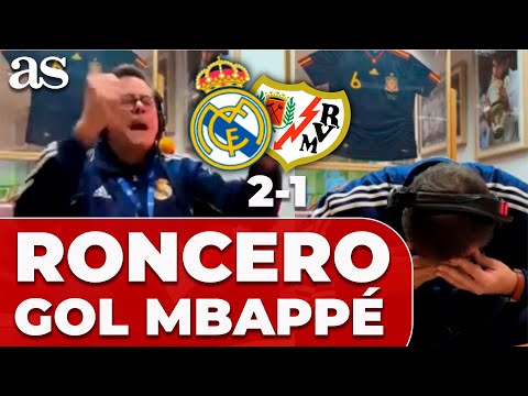 RONCERO TIRA la CÁMARA de la EMOCIÓN con el PENALTI de MBAPPÉ | Real Madrid 2-1 Rayo Vallecano