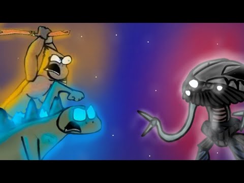 Godzilla and Monkey vs Tripod fan çizim