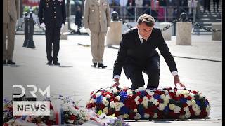 French President Macron Honors WWII Victory At Arc De Triomphe | DRM News | AC1F