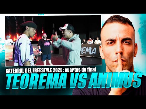 TEOREMA Y EL KICKBACK DEL EVENTO *ANIMUS VS TEOREMA* #CATEDRALDELFREESTYLE CUARTOS DE FINAL Reacción