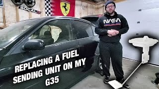 How To Change G35 Fuel Tank Sending Unit - Gas Gauge Fix