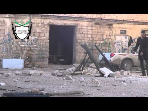 استهداف محيط معامل الدفاع بقذائف الهاون من قبل لواء شهداء بدر في حي الخالدية في حلب