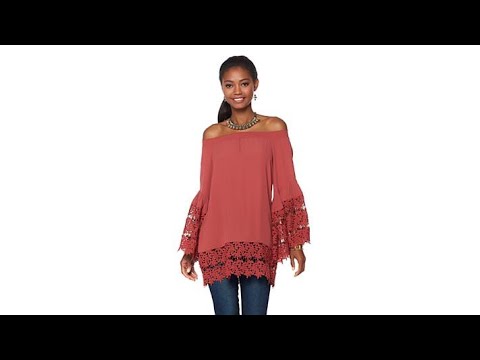 Colleen Lopez A Bit of Romance OfftheShoulder Lace Top