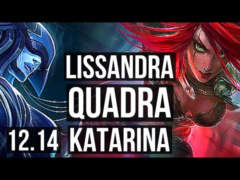 LISSANDRA vs KATARINA (MID) | Quadra, 1200+ games, 1.0M mastery, Godlike | EUW Diamond | 12.14