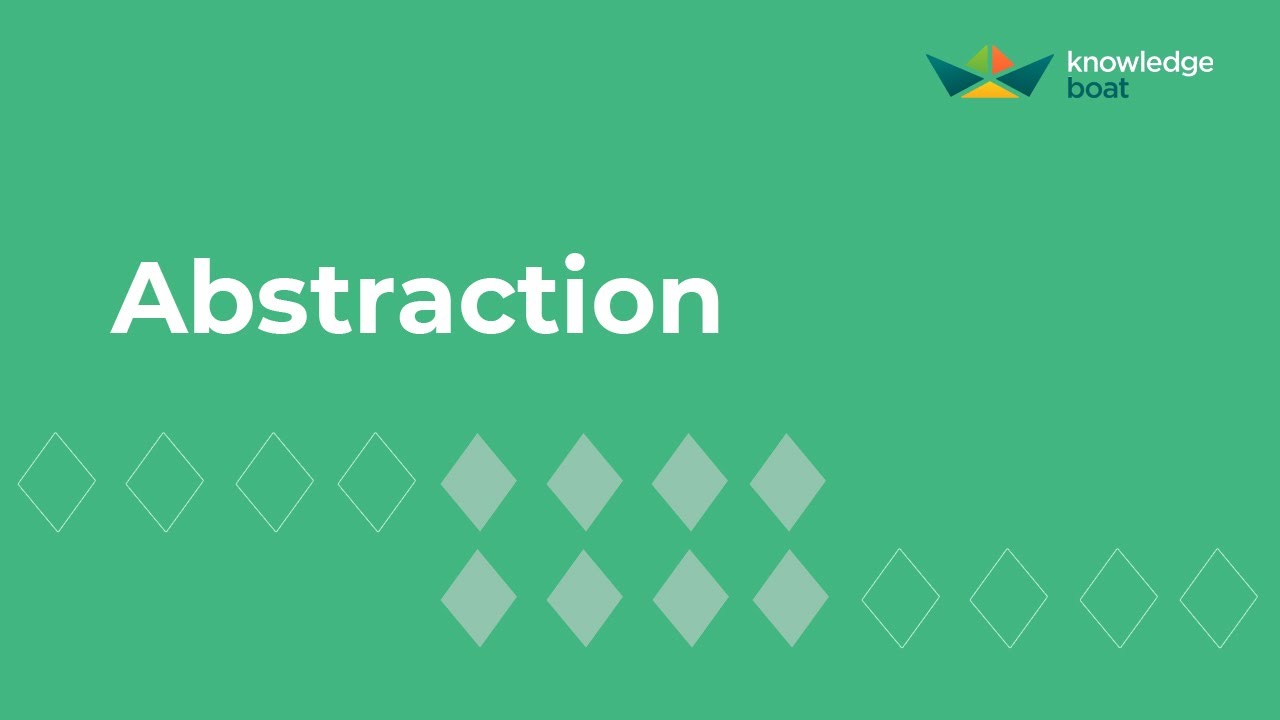 Abstraction | ICSE Computer Applications | Java & BlueJ