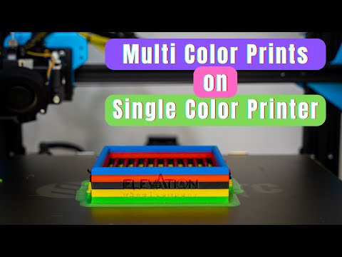 How to 3d print with multiple colors on a single color printer
