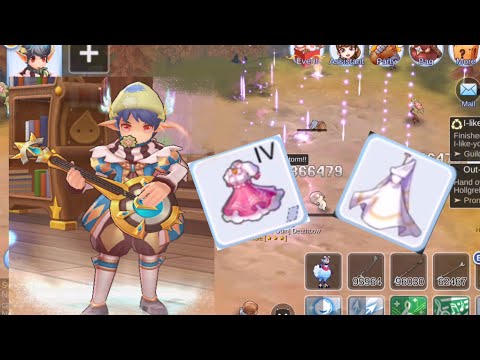 [Moon Gown] vs [Elegant Uniform] Severe Rainstorm Damage Test (Minstrel) - Ragnarok Mobile