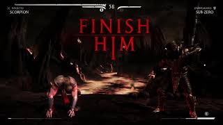 How to do Whos Next fatality for scorpion on mortal kombat x for playstation tutorial