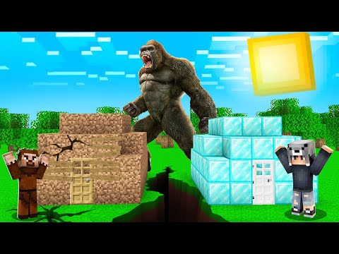 DEV KİNG KONG VS EV! 🐵 - Minecraft