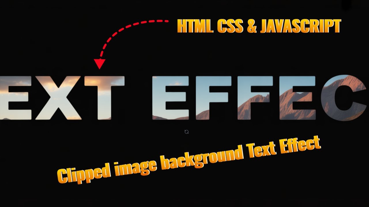 🔥 Amazing Image Inside Text Effect Using HTML & CSS | Modern Text Effect