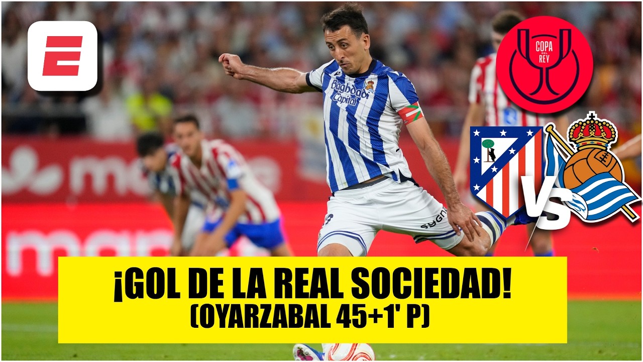 OYARZABAL, de penal, le devuelve la ventaja a la REAL SOCIEDAD antes del descanso | Copa del Rey