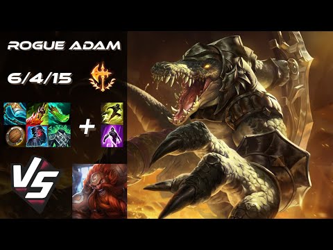 Rogue Adam TOP Renekton vs Gragas - EU Challenger Patch 25.21