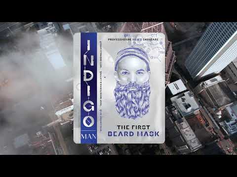 INDIGO MAN: Facial mask for bearded men with hyaluronic acid effect