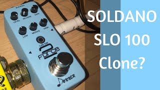 Video thumbnail for Donner Force 2 - A Soldano SLO 100 Clone? Mini Guitar Pedal First Look Review by Greg Kocis