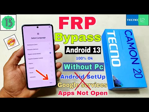 Tecno Camon 20 FRP Bypass Android 13 | New Method | Tecno (CK6) Google Account Bypass Without Pc |