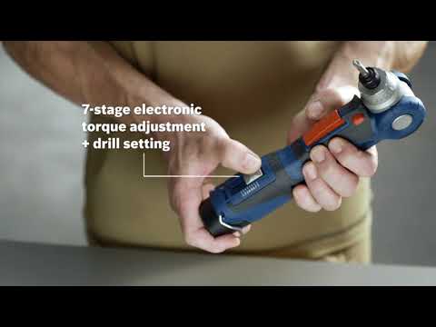 How to use Bosch Professional Cordless Angle Screwdriver 10.8V