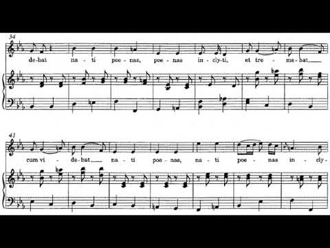 STABAT MATER Pergolesi "QUAE MAEREBAT" (piano accompanimet karaoke with score soprano tenore)