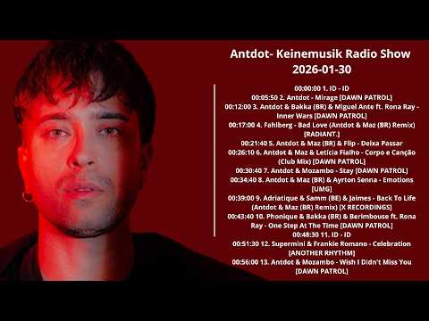 Antdot- Keinemusik Radio Show 2026-01-30 with tracklist