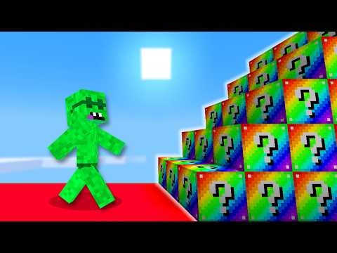 Ultimate Lucky Block Staircase Race in Minecraft