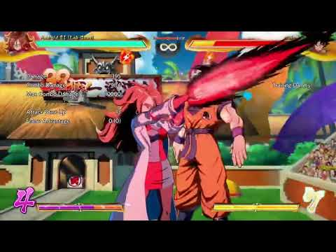 DBFZ LAB COAT ANDROID 21 10,000 DAMAGE TOD WITHOUT BUFFS.
