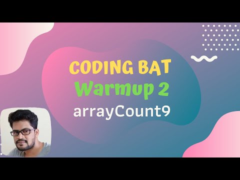 08 Codingbat Warmup 2 Arraycount9 Java Coding Practice Uibrains By Naveen Saggam