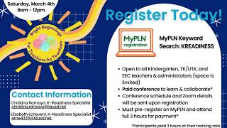 Bright Beginnings Spring Conference 2023