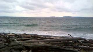 preview picture of video 'Waves on Whidbey Island'