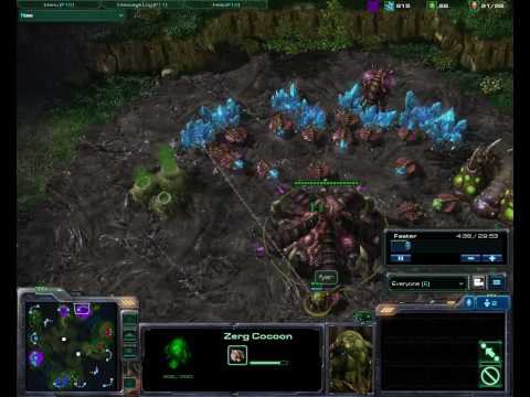 StarCraft 2 Beta: 2on2 (TP - ZZ) on Lost Temple - Part 1/3