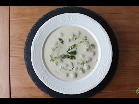 How To Make Creamy Asparagus Soup - By One Kitchen Episode 82