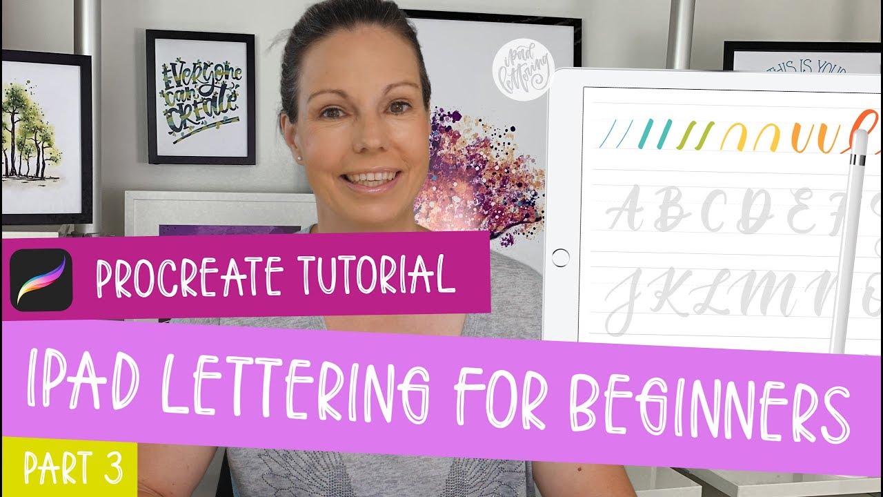 iPad Lettering For Beginners - Procreate Tutorial | Uppercase Letters