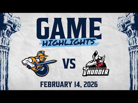 HIGHLIGHTS: Atlanta Gladiators vs Adirondack Thunder 2/14/26