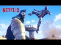 Epic Rooftop Battle ULTRAMAN Final Season Clip Netflix Anime