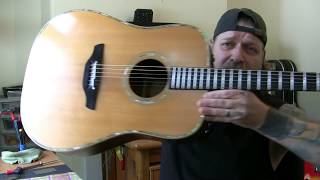 Video thumbnail for Takamine EN-18 in for a re-fret and some upgrades / repairs [Part 4]... by Fret Friend Guitar Workshop and Luthiery