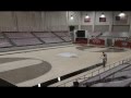 Belk Arena Floor Redesign Timelapse - YouTube